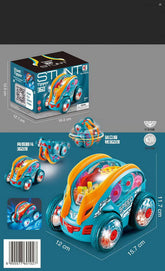 Hot Selling Children Stunt 360 Degree Rotatable Four Wheel Electric with Music Vehicle Car Toys for Kids